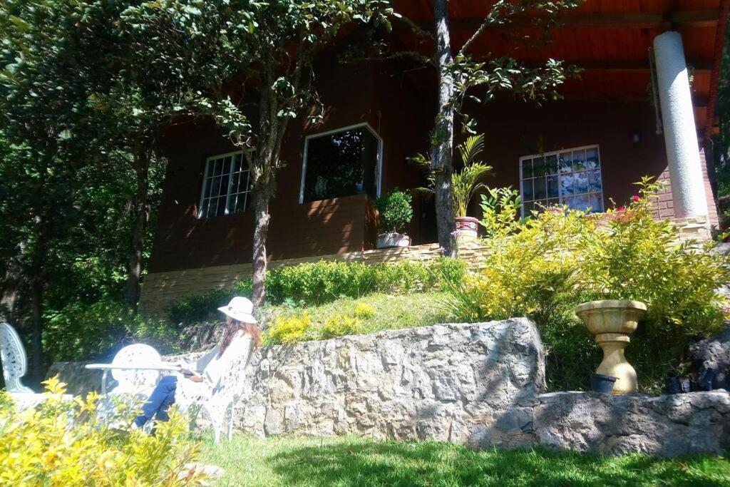 Cabana Con Banera Y Chimeneas En Puesta De Sol El Pacifico Ngoại thất bức ảnh
