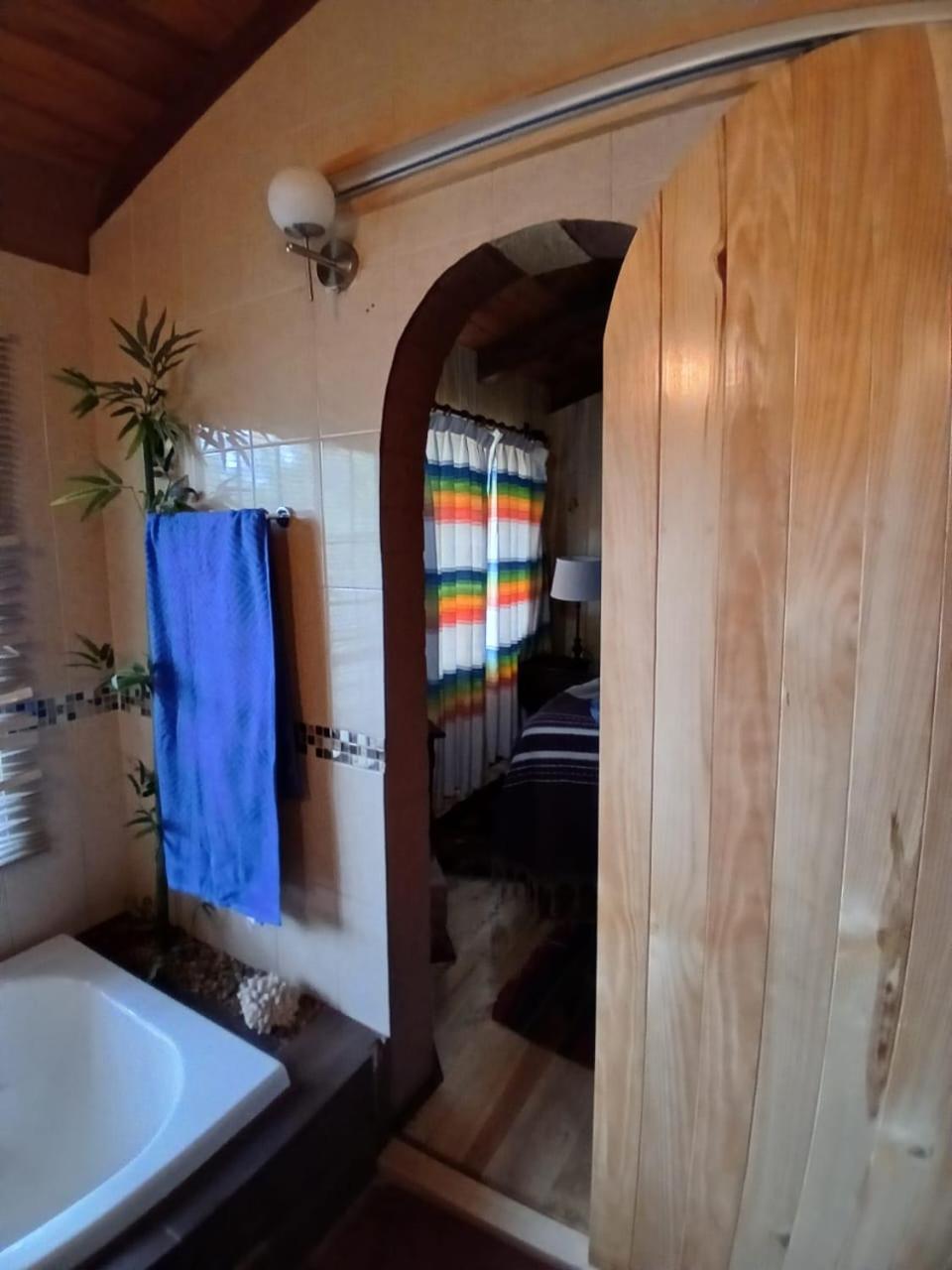 Cabana Con Banera Y Chimeneas En Puesta De Sol El Pacifico Ngoại thất bức ảnh