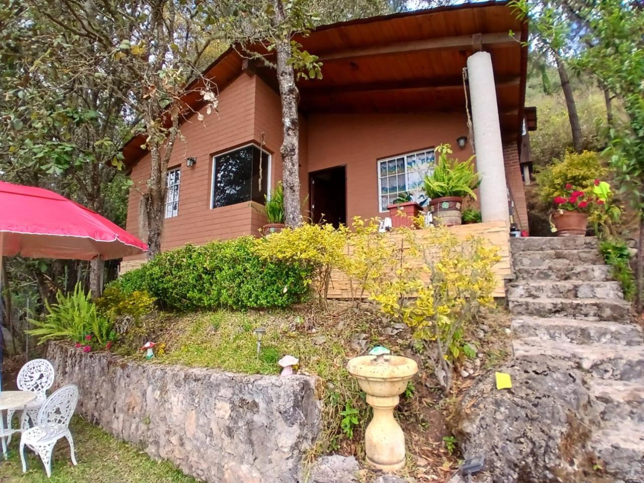 Cabana Con Banera Y Chimeneas En Puesta De Sol El Pacifico Ngoại thất bức ảnh
